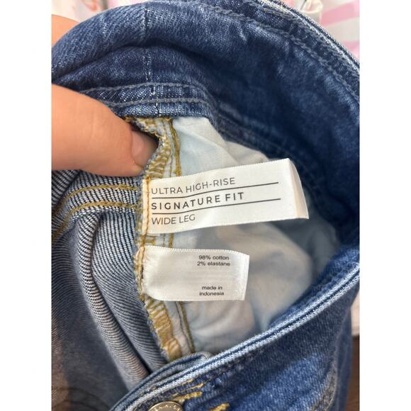 Lane Bryant Jeans Size 26 SHORT Ultra High Rise Wide Leg - Picture 14 of 14